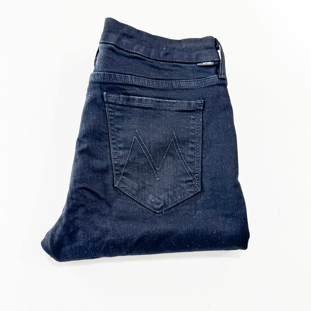 Mother The Looker Not Guilty Black Denim Jeans Stretchy Size 29